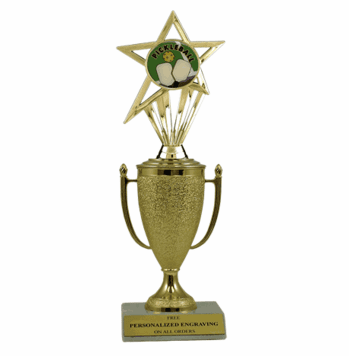 Pickleball Trophy with Cup & Insert - Click to enlarge