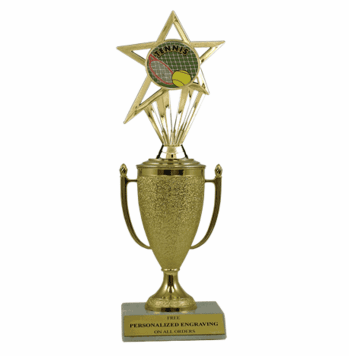 Tennis Trophy - Cup & Insert - Click to enlarge