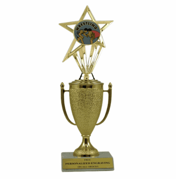 Wrestling Trophy - Cup & Insert - Click to enlarge
