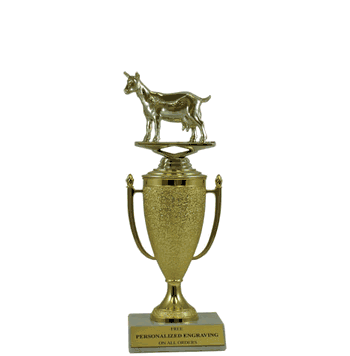 Achievement Cup Trophy - Goat Figure - Click to enlarge