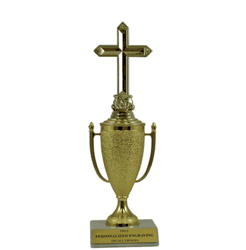 Achievement Cup Trophy - Religious Cross - Click to enlarge