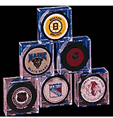 Acrylic Hockey Puck Holders (6-pack)