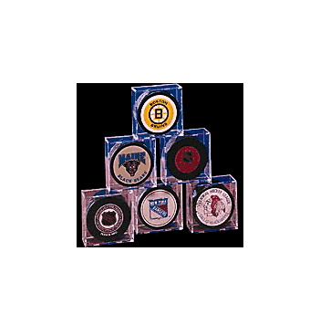 Acrylic Hockey Puck Holders (6-pack) - Click to enlarge