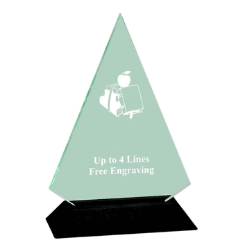 Acrylic Triangle Award With Black Base - Academic - Click to enlarge