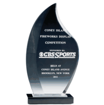 Acrylic Trophy Flame - Click to enlarge