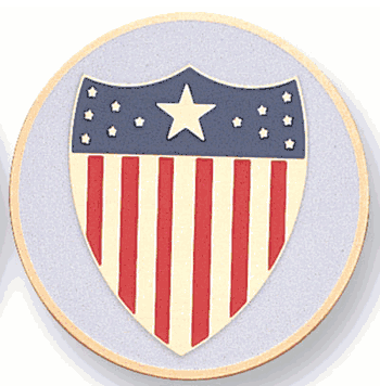 Adjutant General Corps Medal Insert (Etched, 515409) - Click to enlarge