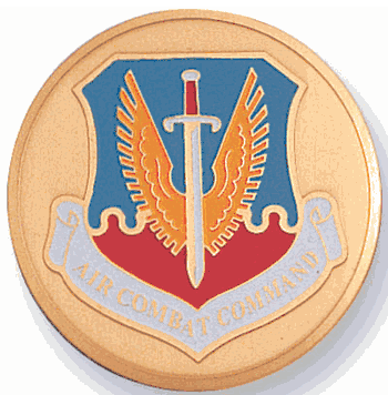 Air Combat Command Medal Insert (Etched) - Click to enlarge