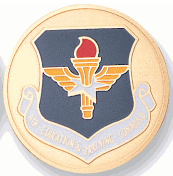 Air Education Training Command Medal Insert (Etched) - Click to enlarge