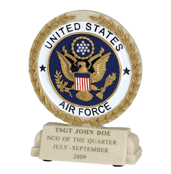 Air Force Cast Stone Trophy - Click to enlarge