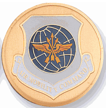 Air Mobility Command Medal Insert (Etched) - Click to enlarge