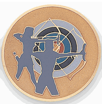 Archery Medal Insert (Etched, 516088) - Click to enlarge