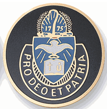 Army Chaplain Corps Medal Insert (Etched) - Click to enlarge