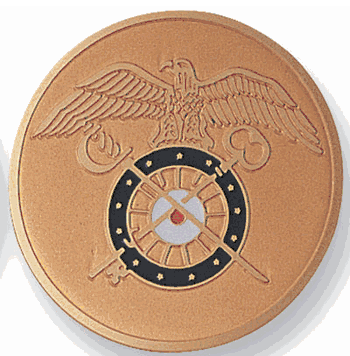 Army Quarter Master Corps Medal Insert (Etched) - Click to enlarge