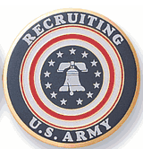 Army Recruiting Service Medal Insert (Etched)