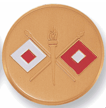 Army Signal Corps Medal Insert (Etched) - Click to enlarge