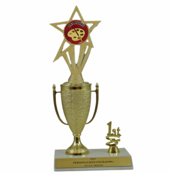 Art 1st, 2nd and 3rd Place Award Cup Trophy with Insert - Click to enlarge
