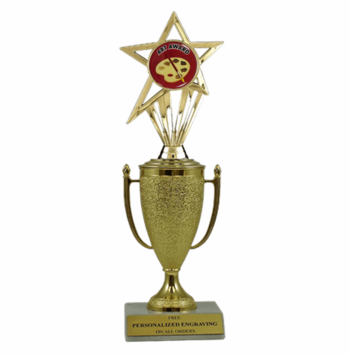 Art Cup Trophy with Insert - Click to enlarge