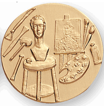 Art Painting Sculpture Litho Medal Insert - Click to enlarge