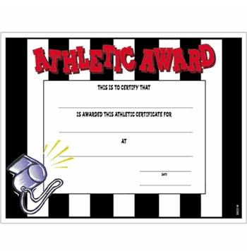 Athletic Award - Click to enlarge