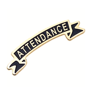 ATTENDANCE Pins - Click to enlarge