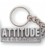 Attitude Is Everything Pewter Key Chains