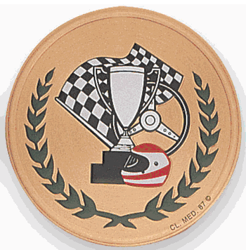 Auto Victory GENERAL Litho Medal Insert - Click to enlarge