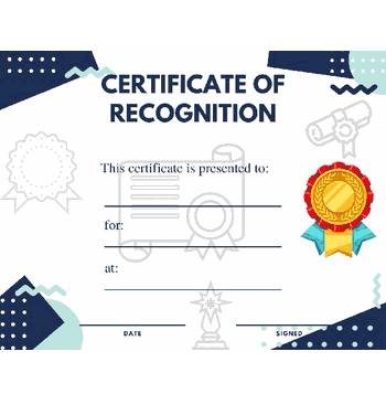 Award of Recognition - Click to enlarge