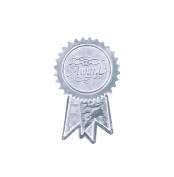 Award Ribbon Silver Certificate Seals - Click to enlarge