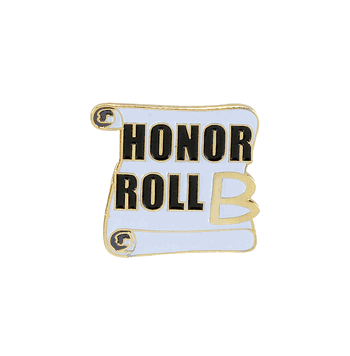 B Honor Roll Pin - Click to enlarge