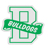 B-Shaped Mascot Badge with Choice of Back