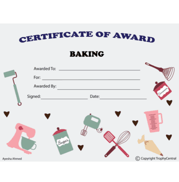 Baking Free Template - Click to enlarge