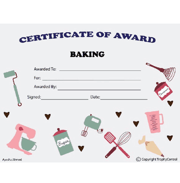 Baking Free Template - Click to enlarge
