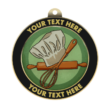 Baking Insert Medal with Personalized Rim - Click to enlarge