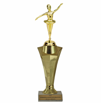 Ballet Star Column Trophy - Click to enlarge