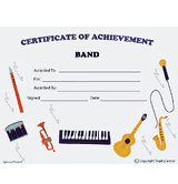 Band Achievement Award Free Template
