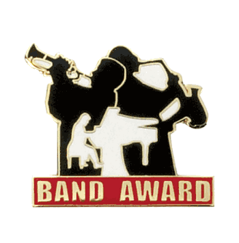 Band Award Pin Enameled (BR Series) - Click to enlarge