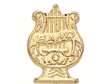 Band Lapel Pins in Gold Finish