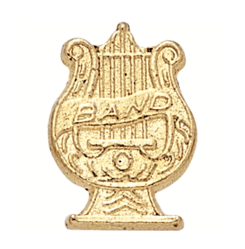 Band Lapel Pins in Gold Finish - Click to enlarge