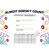 Baseball: Almost Doesn't Count