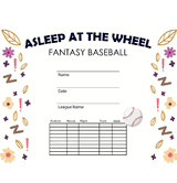 Baseball: Asleep at the Wheel Free Template