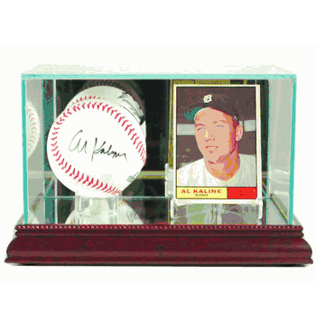 Baseball & Card Glass Display Case - Click to enlarge
