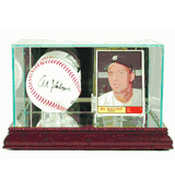 Baseball & Card Glass Display Case