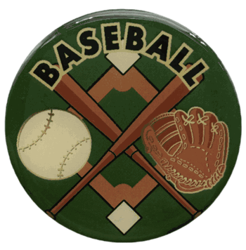 Baseball Epoxy Decal (2") - Click to enlarge