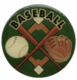Baseball Epoxy Decal (2 Inch)