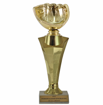 Baseball Glove Star Column Trophy - Click to enlarge