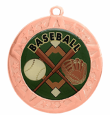Baseball Medal - Bronze Frame, 2 3/4"