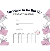 Baseball: No Place To Go But Up Free Template