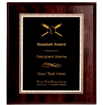 Baseball Plaque - Click to enlarge