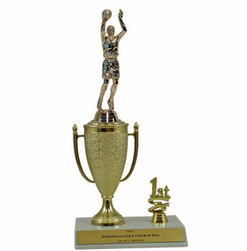 Basketball 1st, 2nd and 3rd Place Award Cup Trophy - Click to enlarge