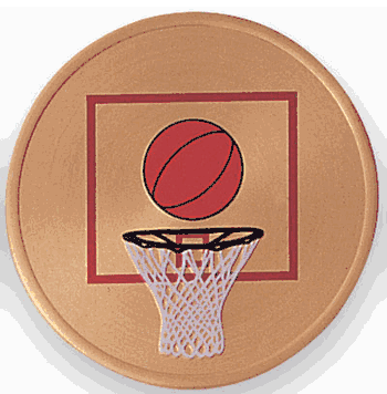 Basketball (492841) Litho Medal Insert - Click to enlarge